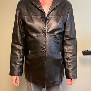 Womens leather coat
